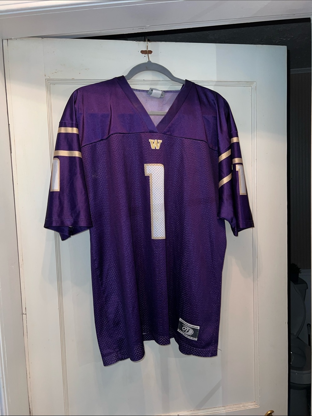 90s Vintage OT Teamware University Washington Huskies mesh jersey large